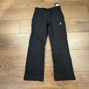 Jordan Girls Black Sweatpants Size Medium 10/12 Basketball, Athletic, Drawstring
